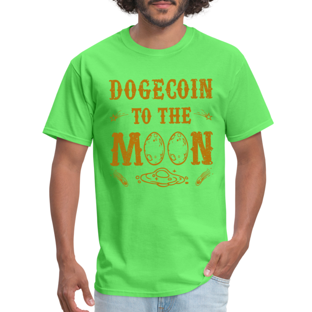 Dogecoin to the Moon T-Shirt - kiwi