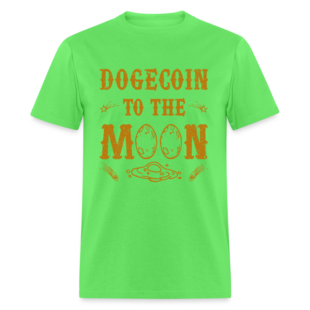 Dogecoin to the Moon T-Shirt - kiwi
