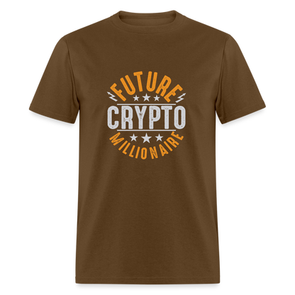 Future Crypto Millionaire T-Shirt - brown