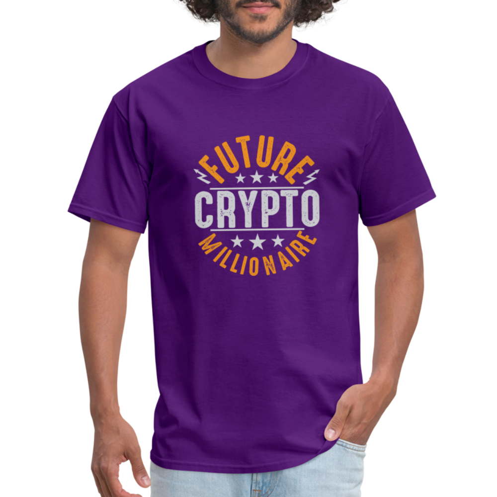 Future Crypto Millionaire T-Shirt - purple
