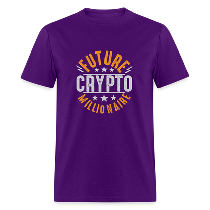 Future Crypto Millionaire T-Shirt - purple