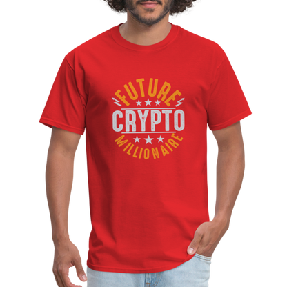Future Crypto Millionaire T-Shirt - red