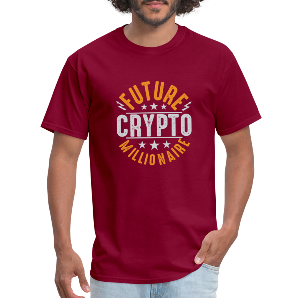 Future Crypto Millionaire T-Shirt - burgundy
