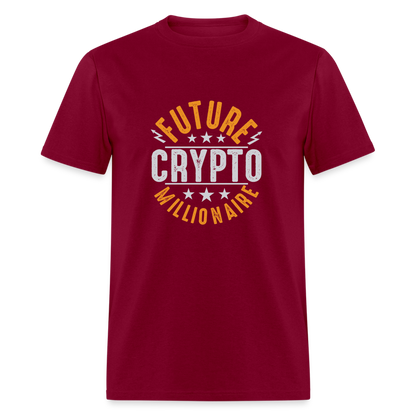 Future Crypto Millionaire T-Shirt - burgundy