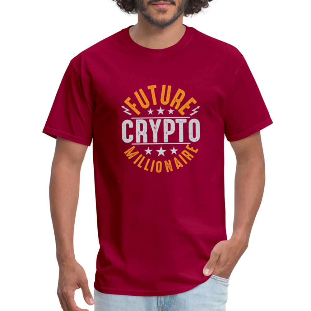 Future Crypto Millionaire T-Shirt - dark red