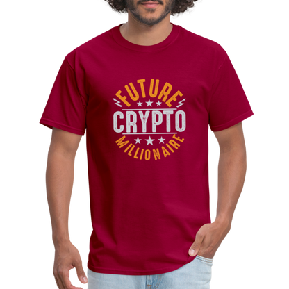 Future Crypto Millionaire T-Shirt - dark red
