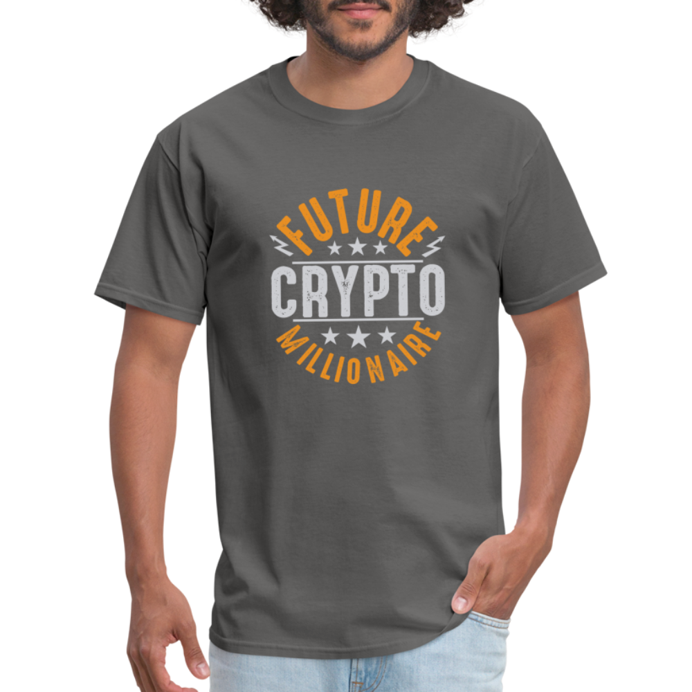 Future Crypto Millionaire T-Shirt - charcoal