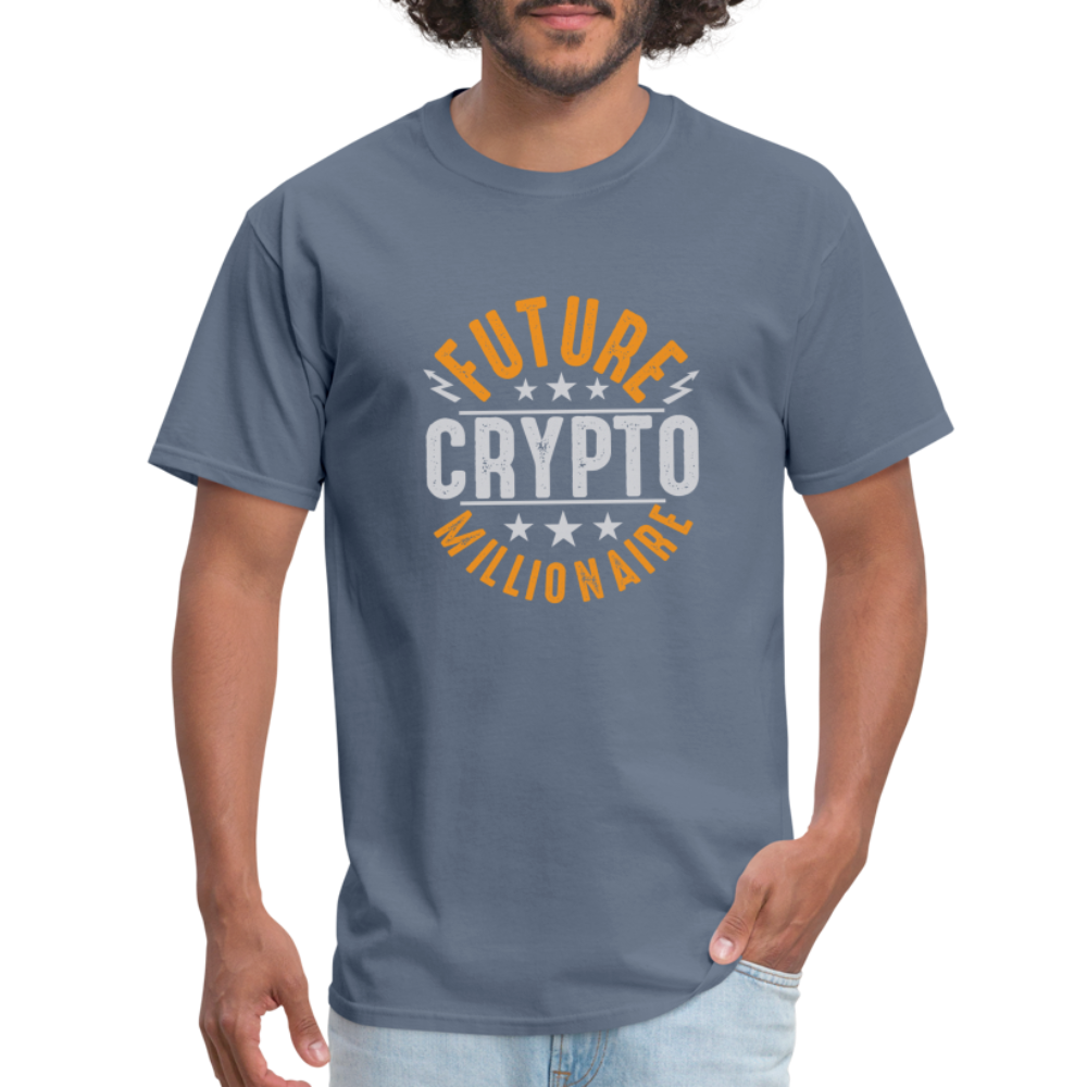 Future Crypto Millionaire T-Shirt - denim