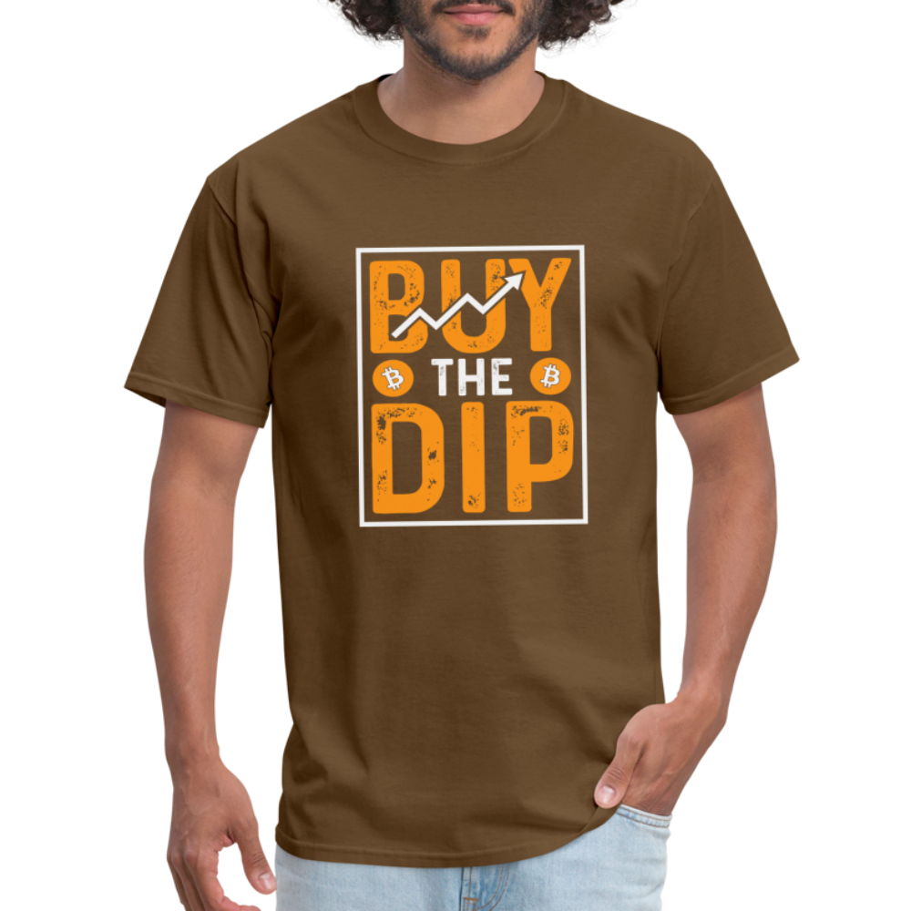 Buy The Dip T-Shirt (Crypto - Bitcoin) - brown