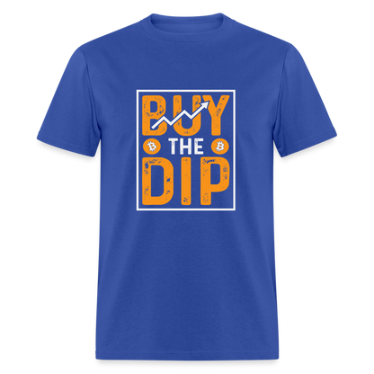 Buy The Dip T-Shirt (Crypto - Bitcoin) - royal blue