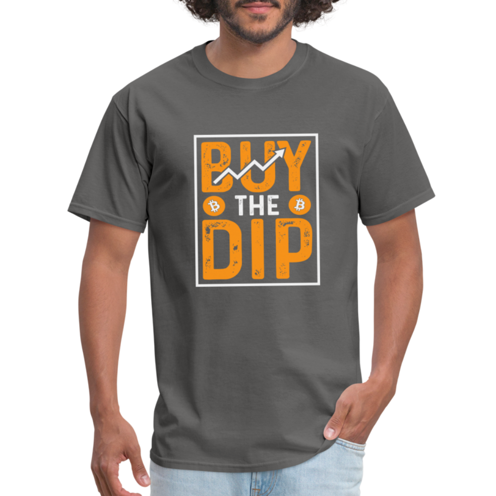 Buy The Dip T-Shirt (Crypto - Bitcoin) - charcoal