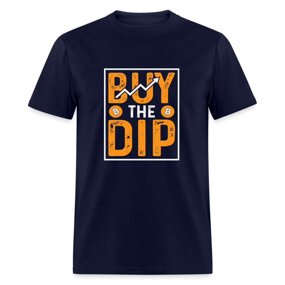 Buy The Dip T-Shirt (Crypto - Bitcoin) - navy