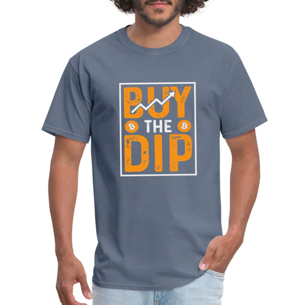Buy The Dip T-Shirt (Crypto - Bitcoin) - denim