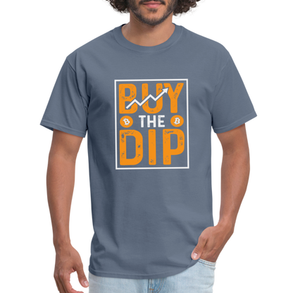 Buy The Dip T-Shirt (Crypto - Bitcoin) - denim
