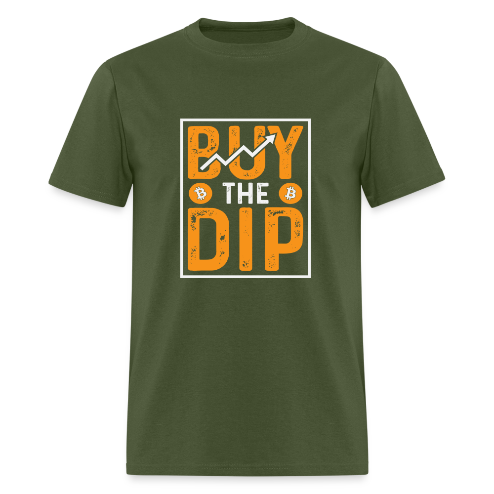 Buy The Dip T-Shirt (Crypto - Bitcoin) - military green