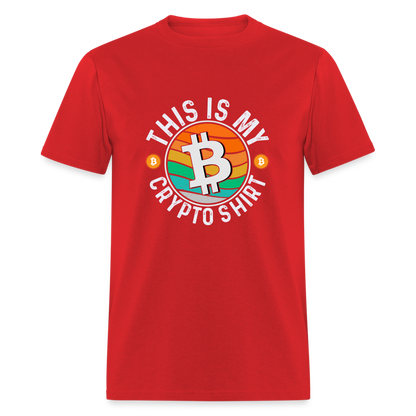 This is My Crypto Shirt T-Shirt - red