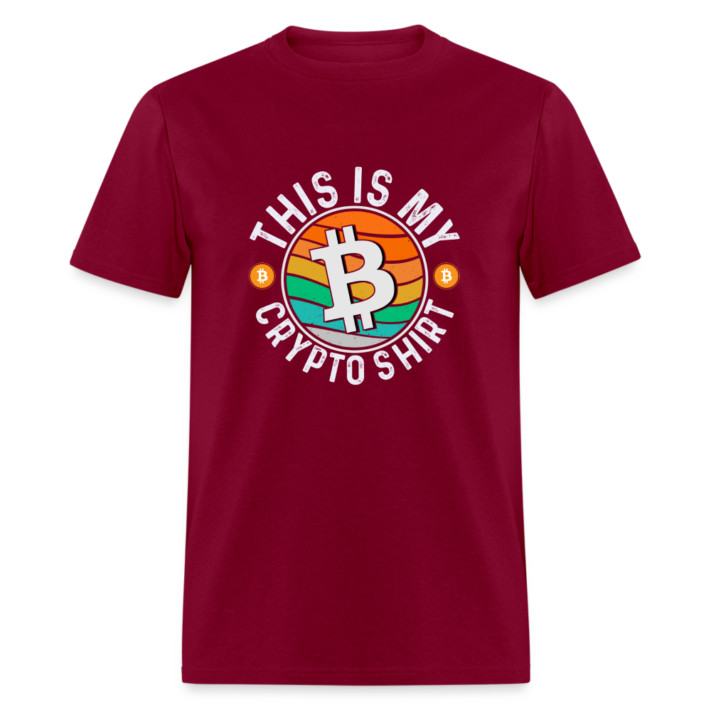This is My Crypto Shirt T-Shirt - burgundy