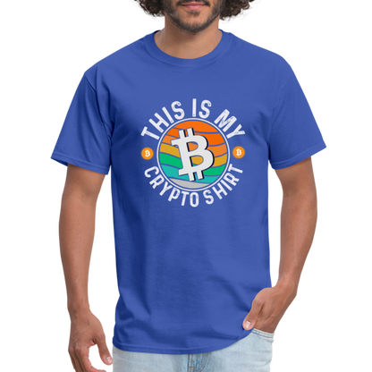 This is My Crypto Shirt T-Shirt - royal blue