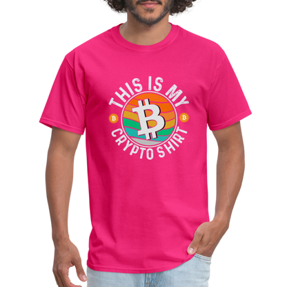 This is My Crypto Shirt T-Shirt - fuchsia