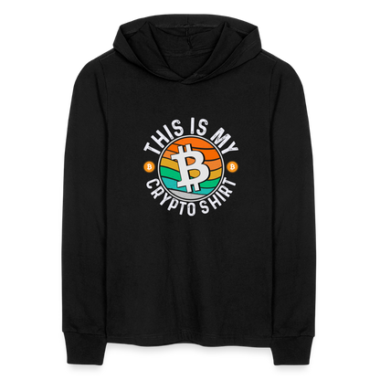 This is My Crypto Long Sleeve Hoodie Shirt - black