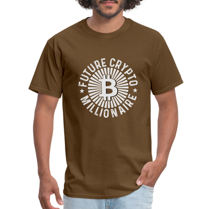 Future Crypto Millionaire T-Shirt - brown