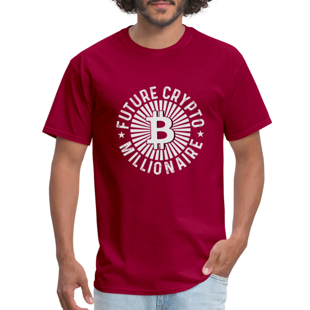Future Crypto Millionaire T-Shirt - dark red