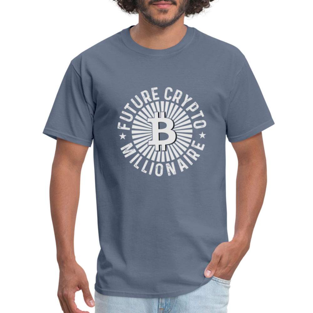 Future Crypto Millionaire T-Shirt - denim