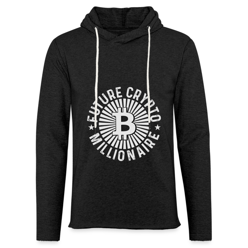 Future Crypto Millionaire Lightweight Terry Hoodie - charcoal grey