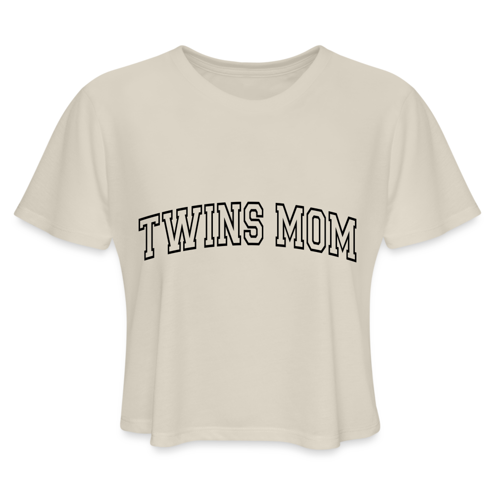 Twins Mom Women's Cropped T-Shirt - dust