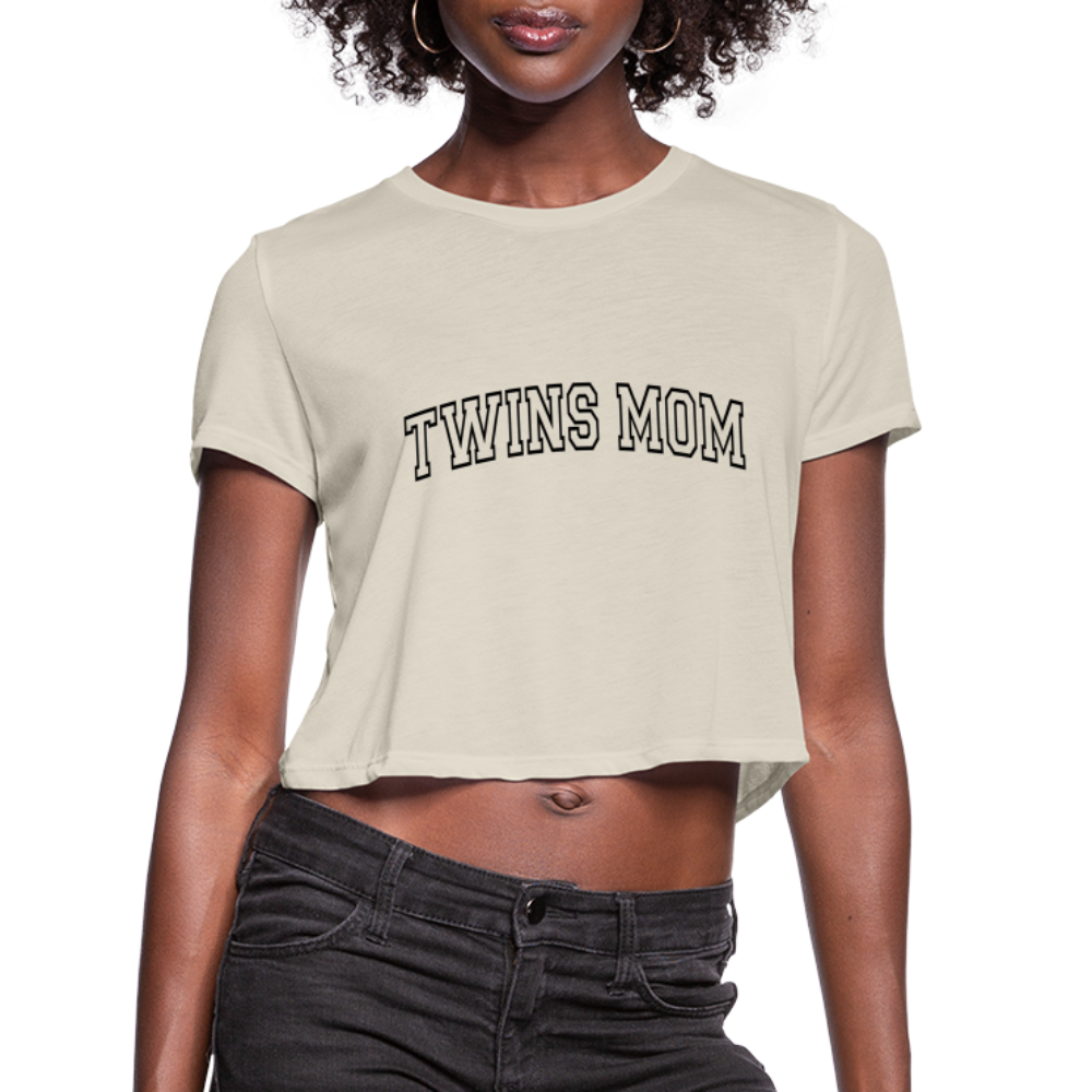 Twins Mom Women's Cropped T-Shirt - dust