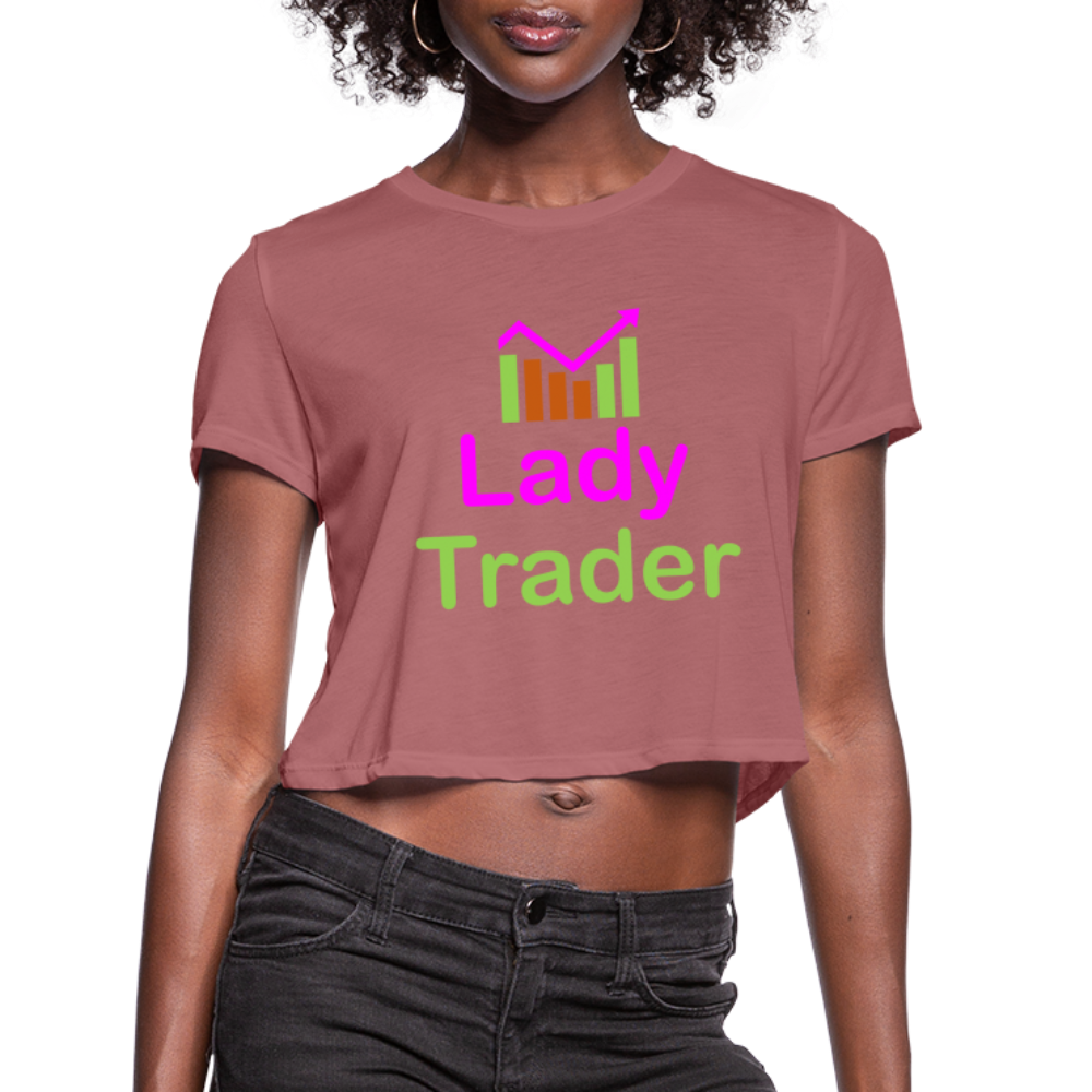 Lady Trader Women's Cropped T-Shirt - mauve