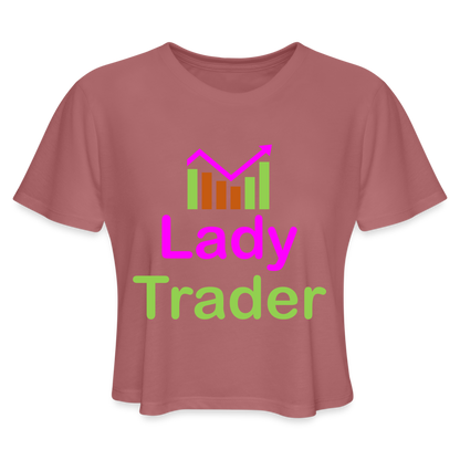 Lady Trader Women's Cropped T-Shirt - mauve