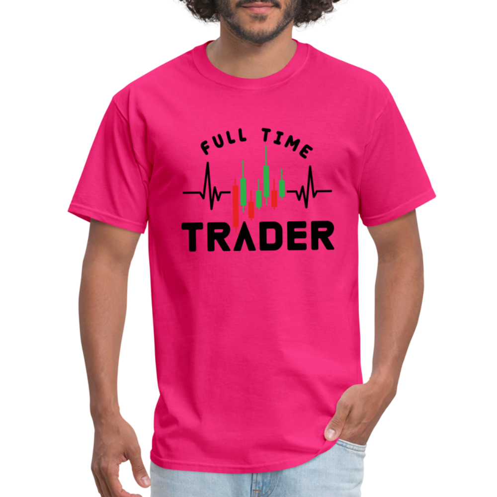 Full Time Trader T-Shirt - fuchsia