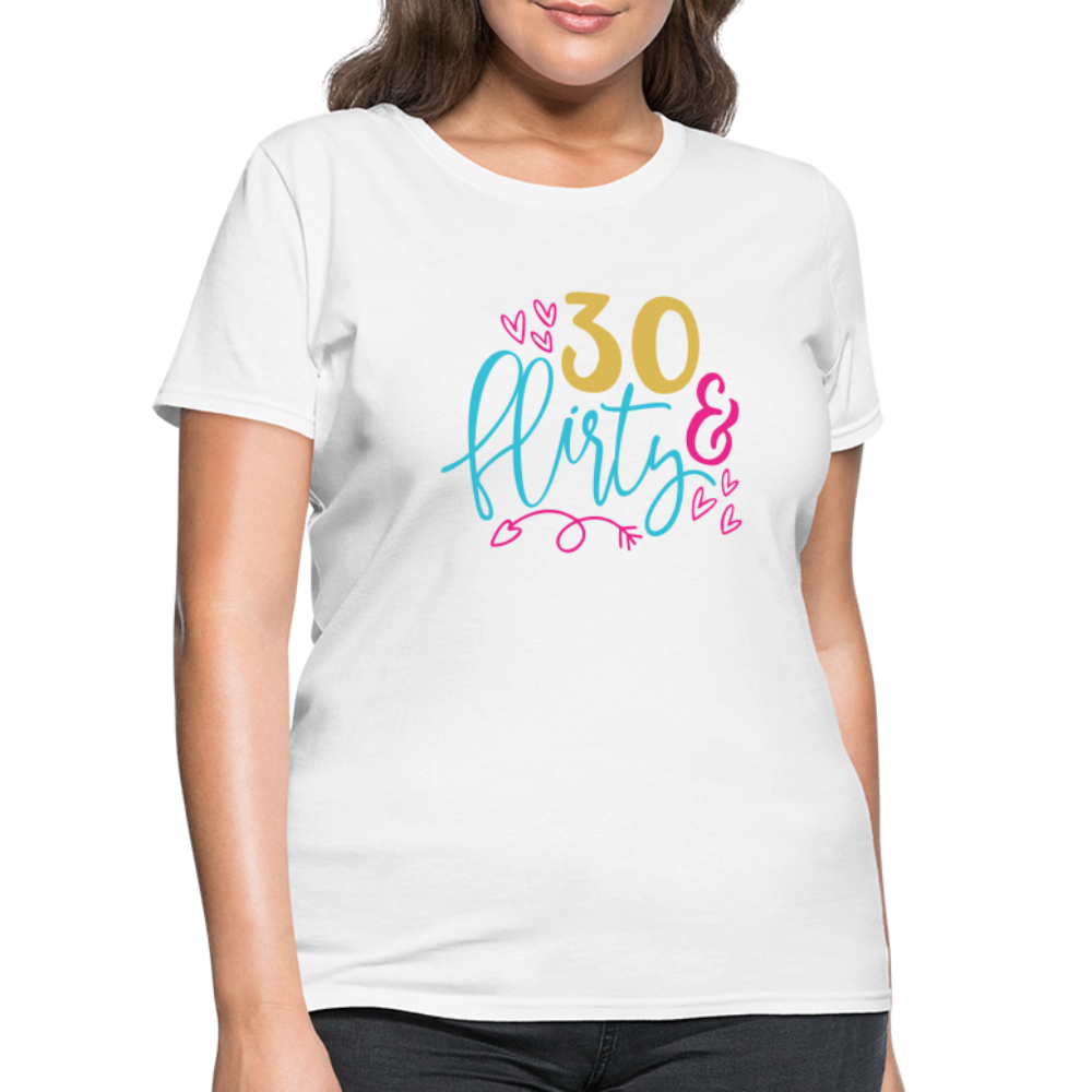 30 & Flirty Women's T-Shirt - white