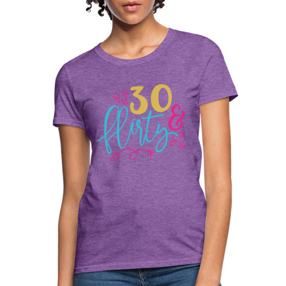 30 & Flirty Women's T-Shirt - purple heather