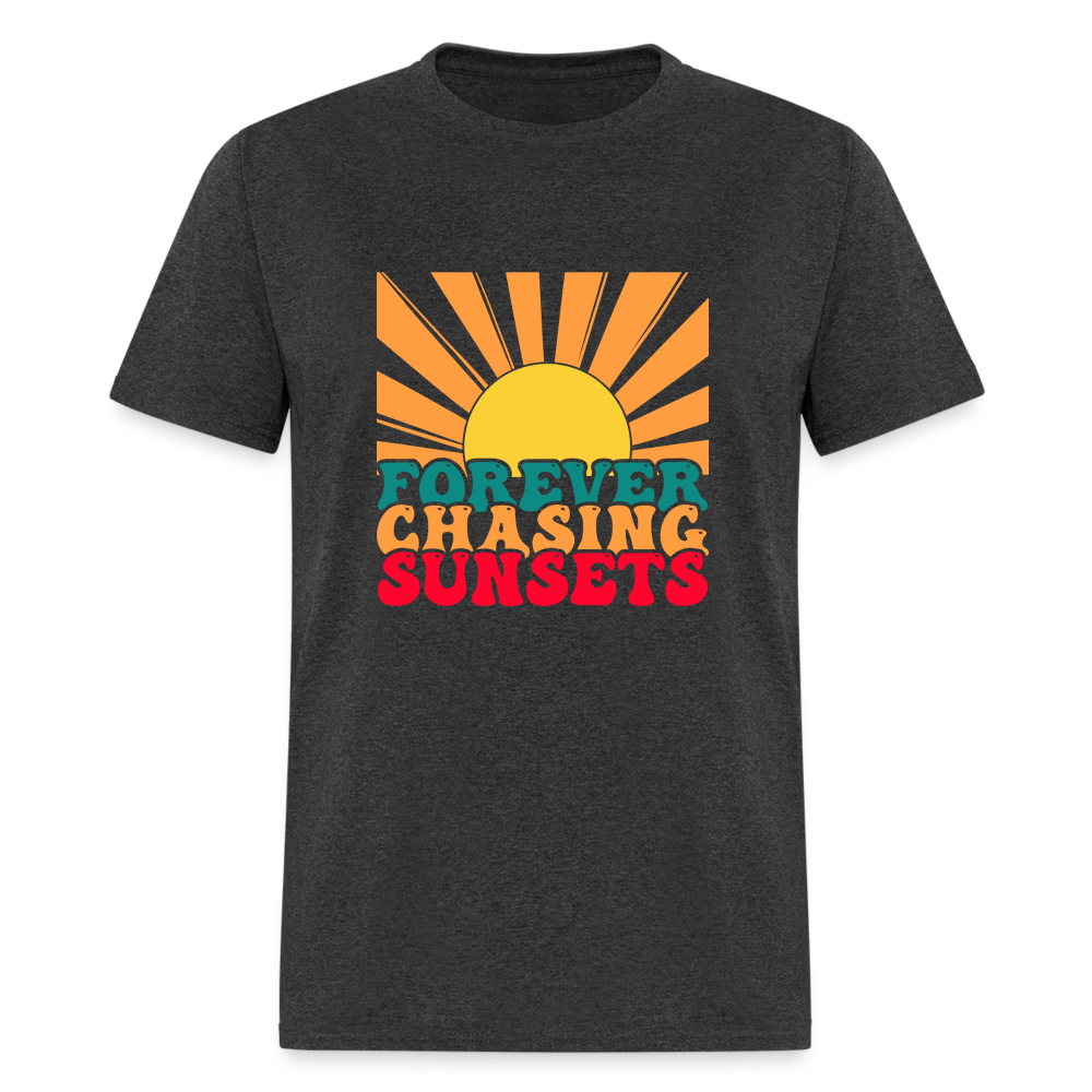 Forever Chasing Sunsets T-Shirt - heather black
