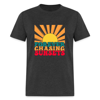 Forever Chasing Sunsets T-Shirt - heather black