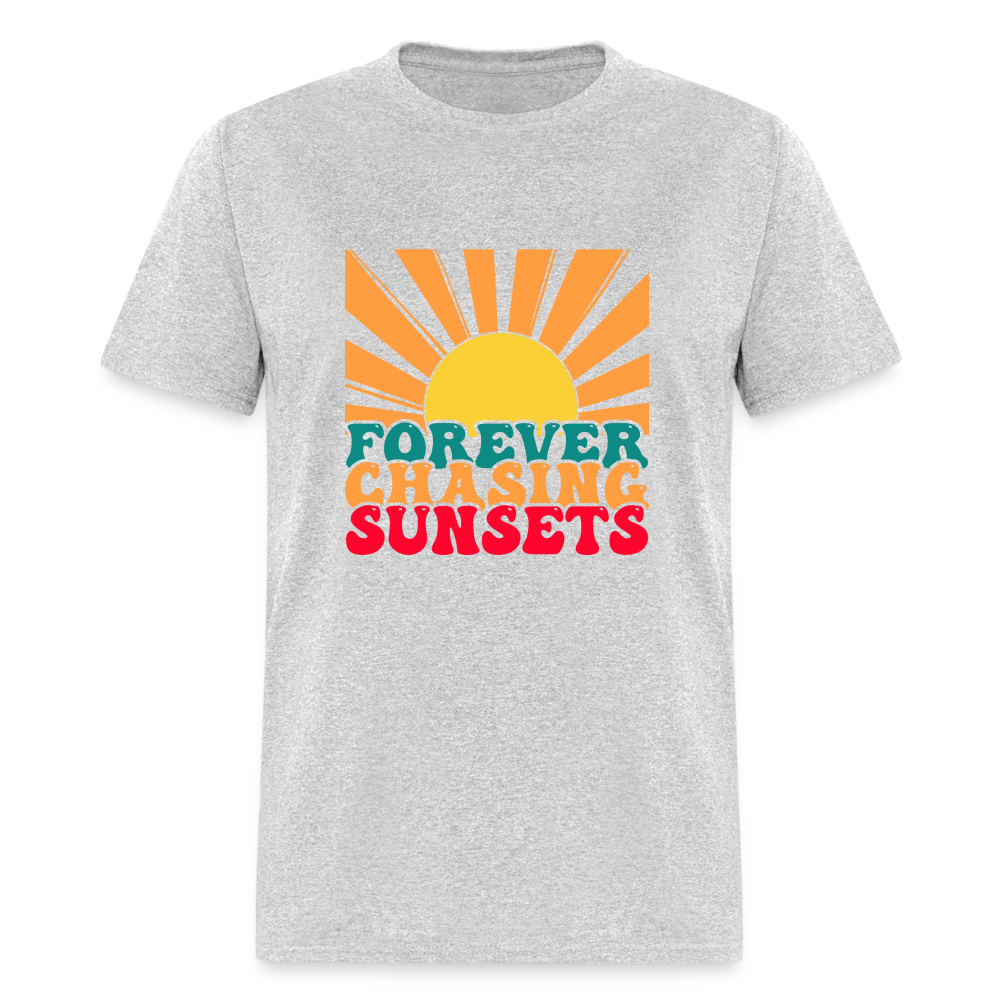 Forever Chasing Sunsets T-Shirt - heather gray