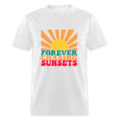 Forever Chasing Sunsets T-Shirt - light heather gray