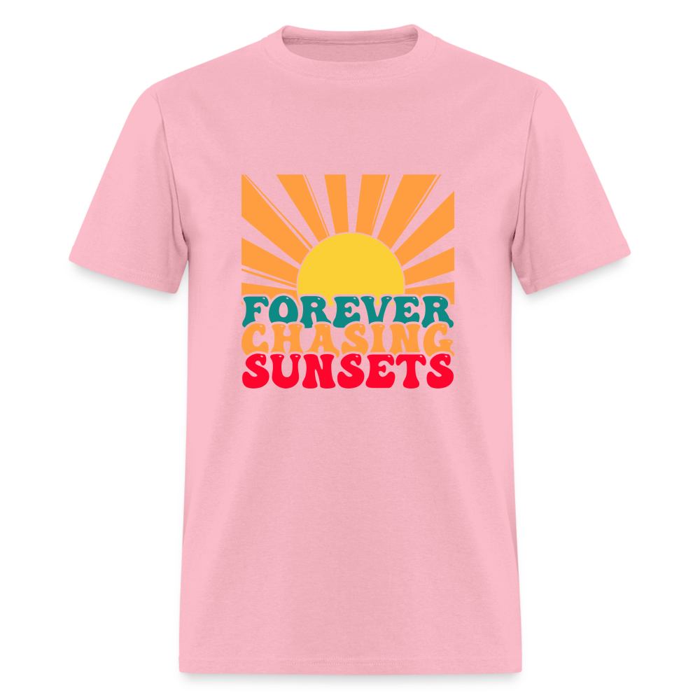Forever Chasing Sunsets T-Shirt - pink