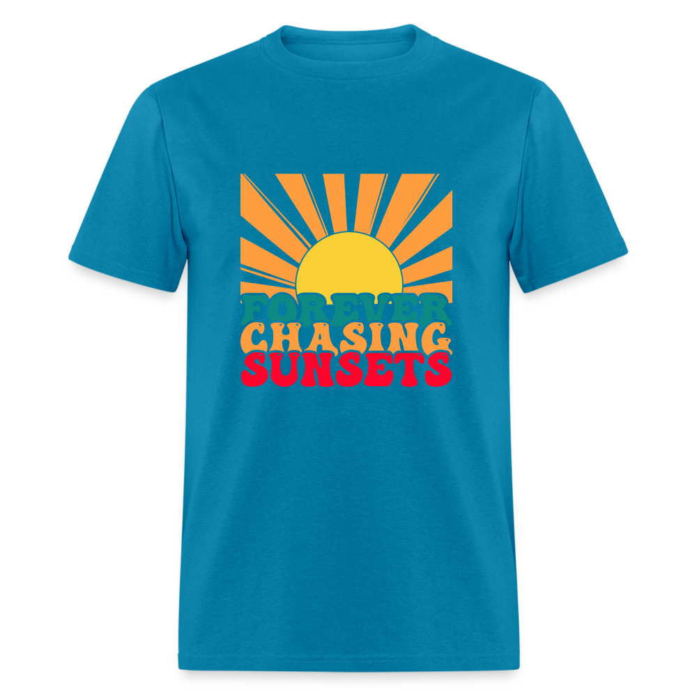 Forever Chasing Sunsets T-Shirt - turquoise