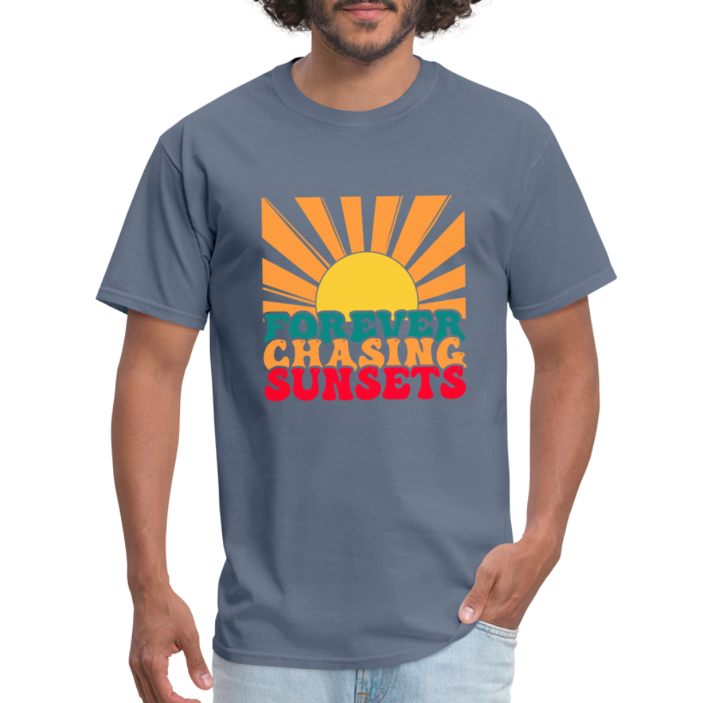 Forever Chasing Sunsets T-Shirt - denim