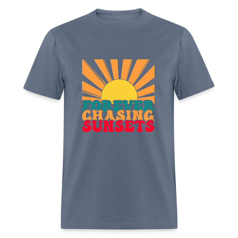 Forever Chasing Sunsets T-Shirt - denim
