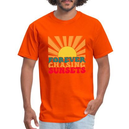 Forever Chasing Sunsets T-Shirt - orange