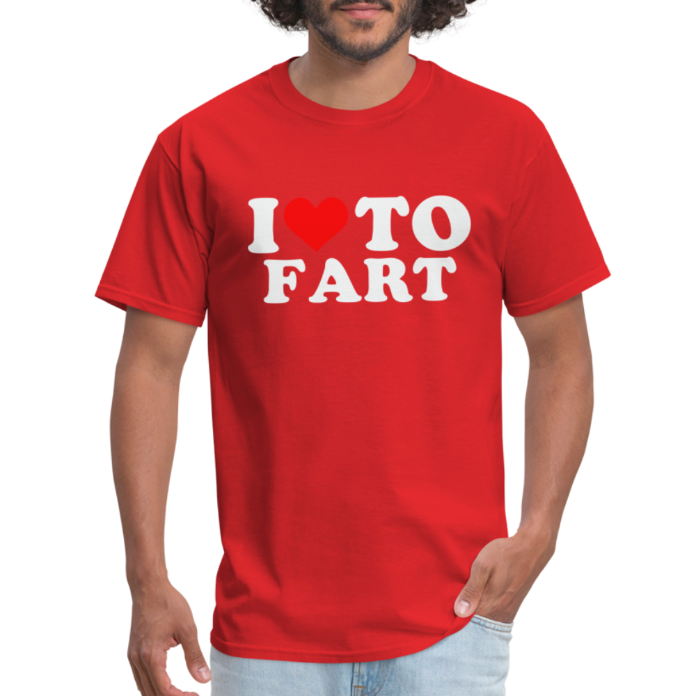 I Love To Fart T-Shirt - red