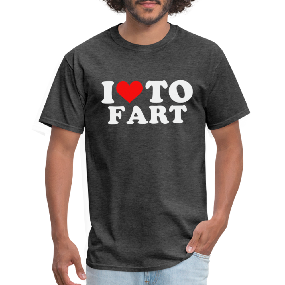 I Love To Fart T-Shirt - heather black