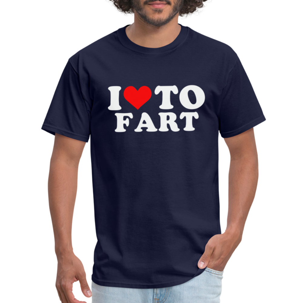 I Love To Fart T-Shirt - navy