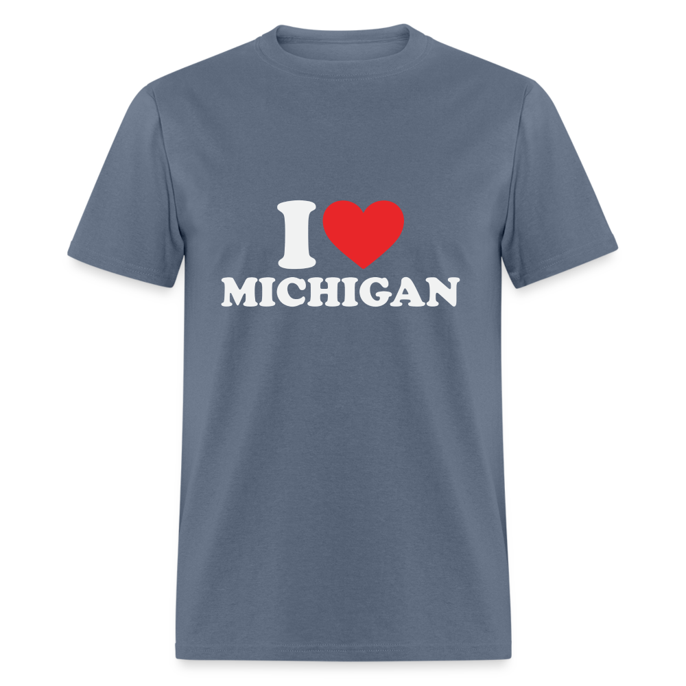 I Heart Michigan T-Shirt - denim