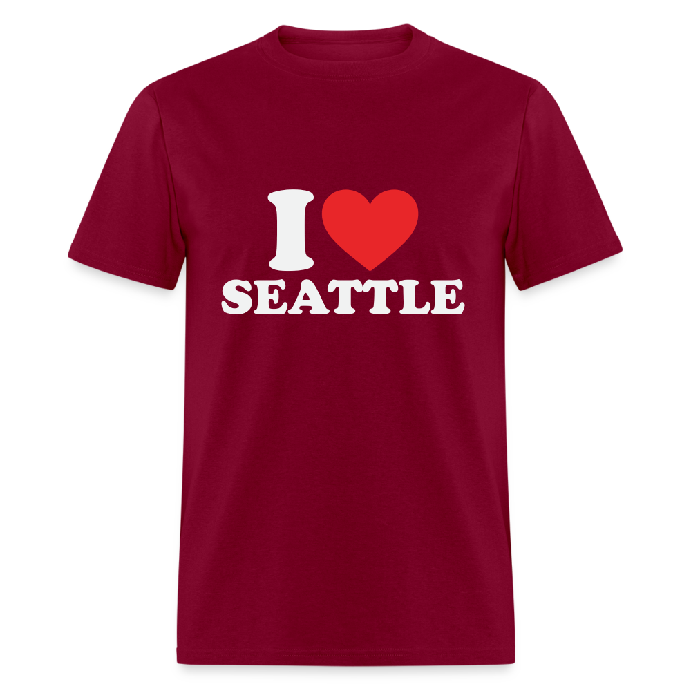 I Heart Seattle T-Shirt - burgundy