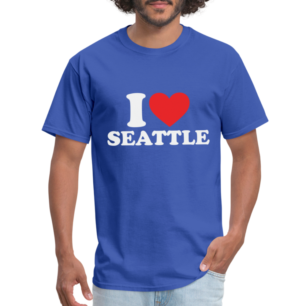 I Heart Seattle T-Shirt - royal blue